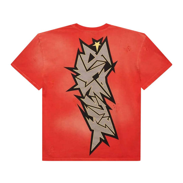 Hellstar Crack Print Tee Red