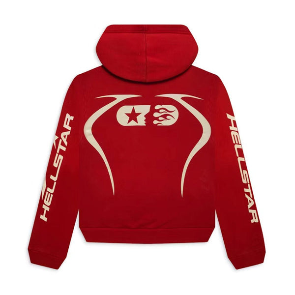 Hellstar Warm Up Sport Hoodie Red