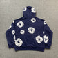 DENIM TEARS COTTON WREATH HOODIE NAVY
