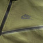 NIKE TECH FLEECE HOODIE x OLIVE GREEN