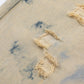 CHROME HEARTS ORANGE BROWN CROSS PATCH JEANS BEIGE