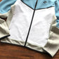 NIKE TECH FLEECE HOODIE x BABY BLUE/GREY/WHITE
