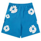 Denim Tears The Cotton Wreath Shorts Blue
