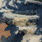 CHROME HEARTS TIE DYE WHITE ORANGE CROSS PATCH JEANS