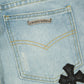 CHROME HEARTS SEX EMBROIDERED JEANS BLUE