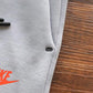NIKE TECH FLEECE PANTS x WOLF GREY/AQUAMARINE/ORANGE
