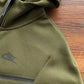 NIKE TECH FLEECE HOODIE x OLIVE GREEN