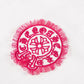CHROME HEARTS PINK HORSE SHOE LOGO SWEATSHIRT WHITE