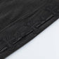 CHROME HEARTS WHITE CROSS PATCH JEANS BLACK