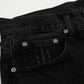 CHROME HEARTS BLACK CROSS PATCH JORTS BLACK