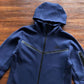 NIKE TECH FLEECE HOODIE x NAVY