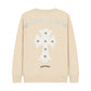 CHROME HEARTS WHITE CROSS PATCH SWEATSHIRT BEIGE