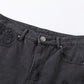 CHROME HEARTS BROWN CROSS PATCH JEANS BLACK