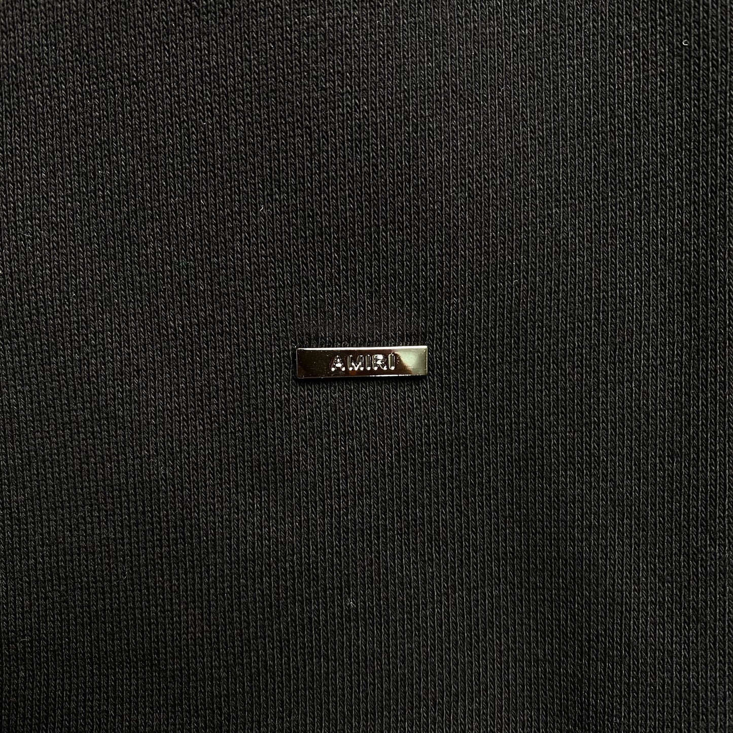 AMIRI LETTER LOGO HOODIE BLACK