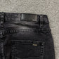 AMIRI VARSITY LOGO REPAIR JEANS