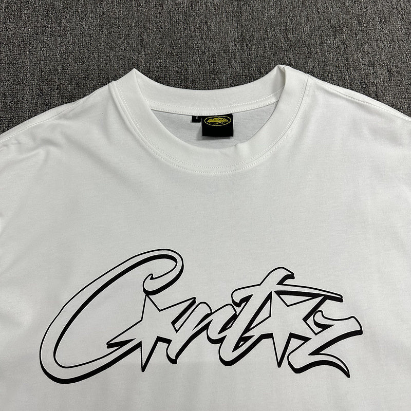 CORTEIZ ALLSTARZ TEE WHITE HOLLOW BLACK