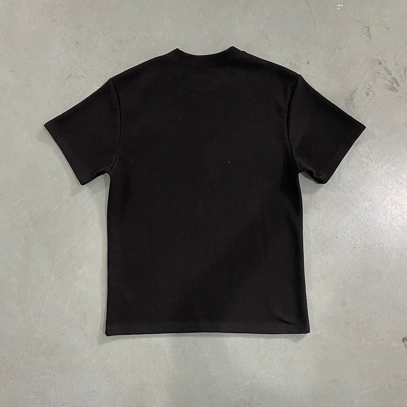 CORTEIZ INSIGNIA WAFFLE TEE BLACK