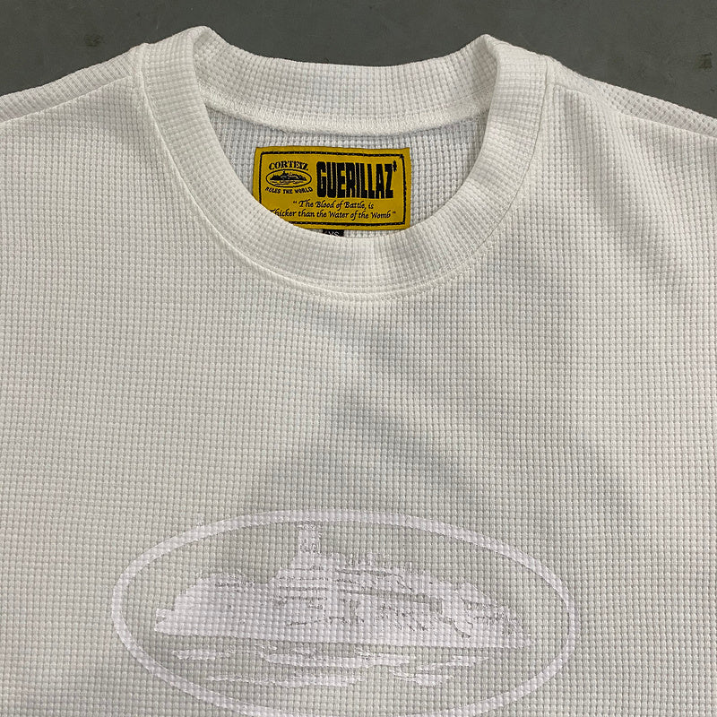 CORTEIZ INSIGNIA WAFFLE TEE WHITE