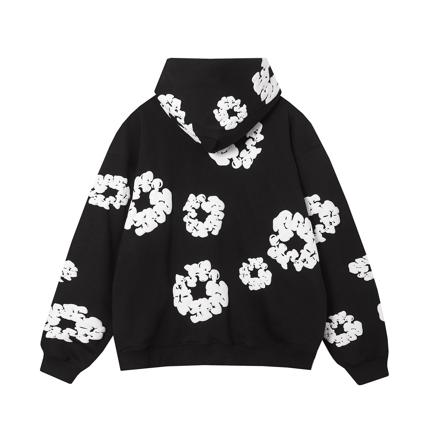 DENIM TEARS COTTON WREATH HOODIE BLACK