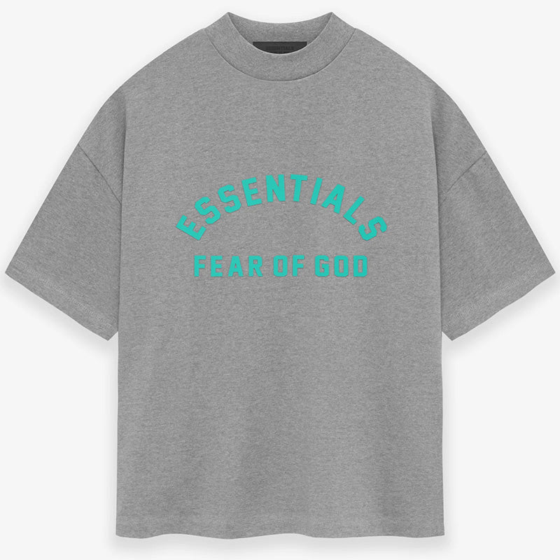 Fear Of God Essential Heavy Jersey Crewneck T-Shirt Black Dark Grey