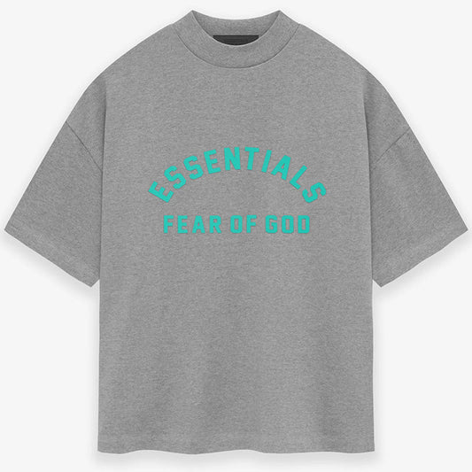 Fear Of God Essential Heavy Jersey Crewneck T-Shirt Black Dark Grey