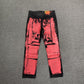 SP5DER PAINTED MOTO DENIM BLACK