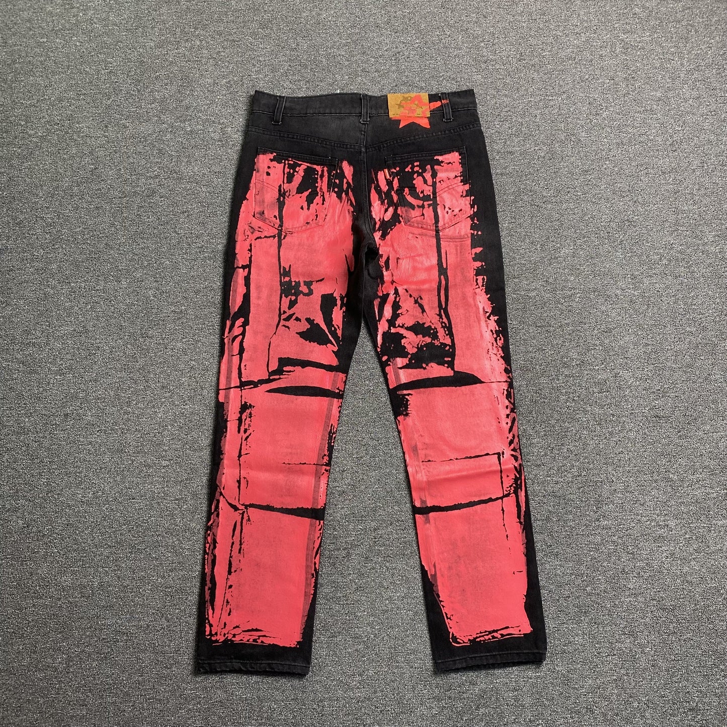 SP5DER PAINTED MOTO DENIM BLACK