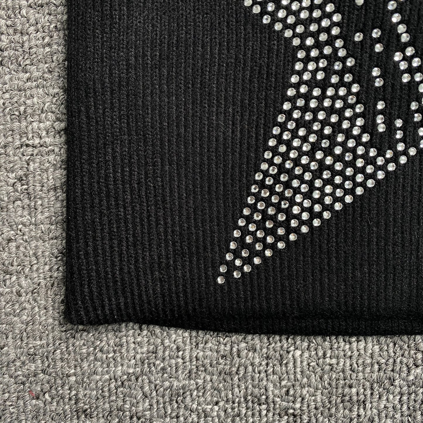 SP5DER STAR RHINESTONE SKULLY BLACK
