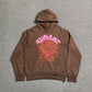 SP5DER WEB HOODIE BROWN