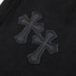 CHROME HEARTS DOUBLE CROSS JEANS BLACK