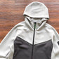 NIKE TECH FLEECE HOODIE x GREY/BLACK/GREEN
