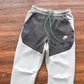 NIKE TECH FLEECE PANTS x GREY/BLACK/GREEN