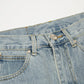 CHROME HEARTS CROSS PATCH JEANS VINTAGE BLUE