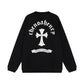 CHROME HEARTS WHITE CROSS SWEATSHIRT BLACK