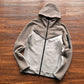 NIKE TECH FLEECE HOODIE x OLIVE GREY/ENIGMA STONE