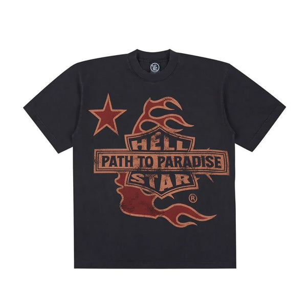 Hellstar Biker Tour Tee Grey