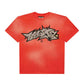 Hellstar Crack Print Tee Red