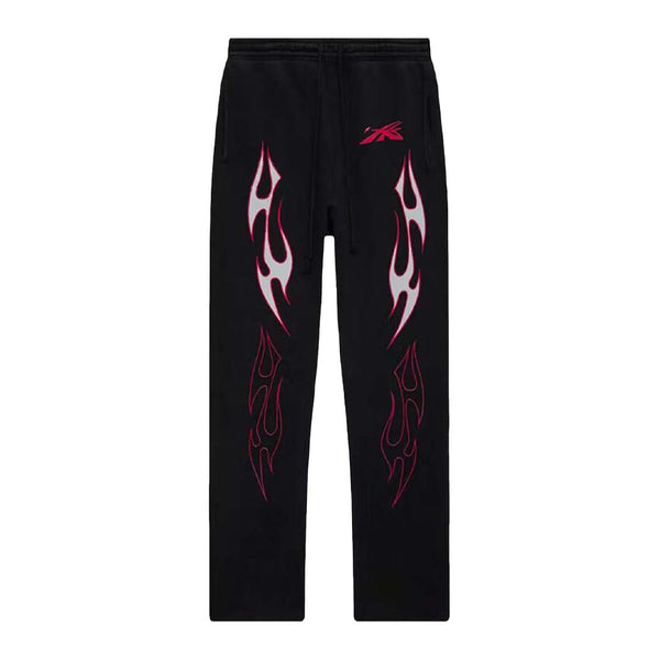Hellstar Future Flame Sweatpants Black