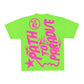 Hellstar Jesus Emblem Tee Lime Neon Green
