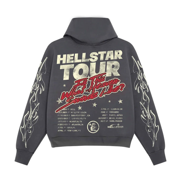 Hellstar Records Tour Hoodie Faded Black