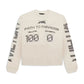 Hellstar Scoreboard Long Sleeve Tee Off White