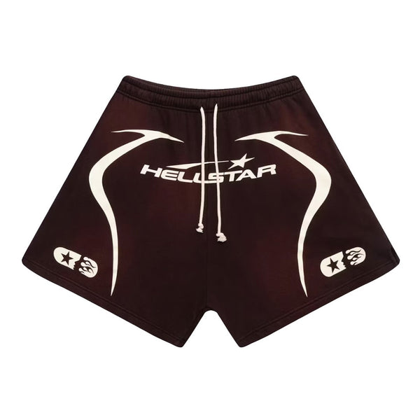 Hellstar Warm Up Shorts Brown