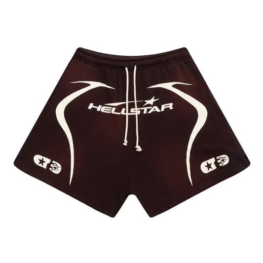 Hellstar Warm Up Shorts Brown